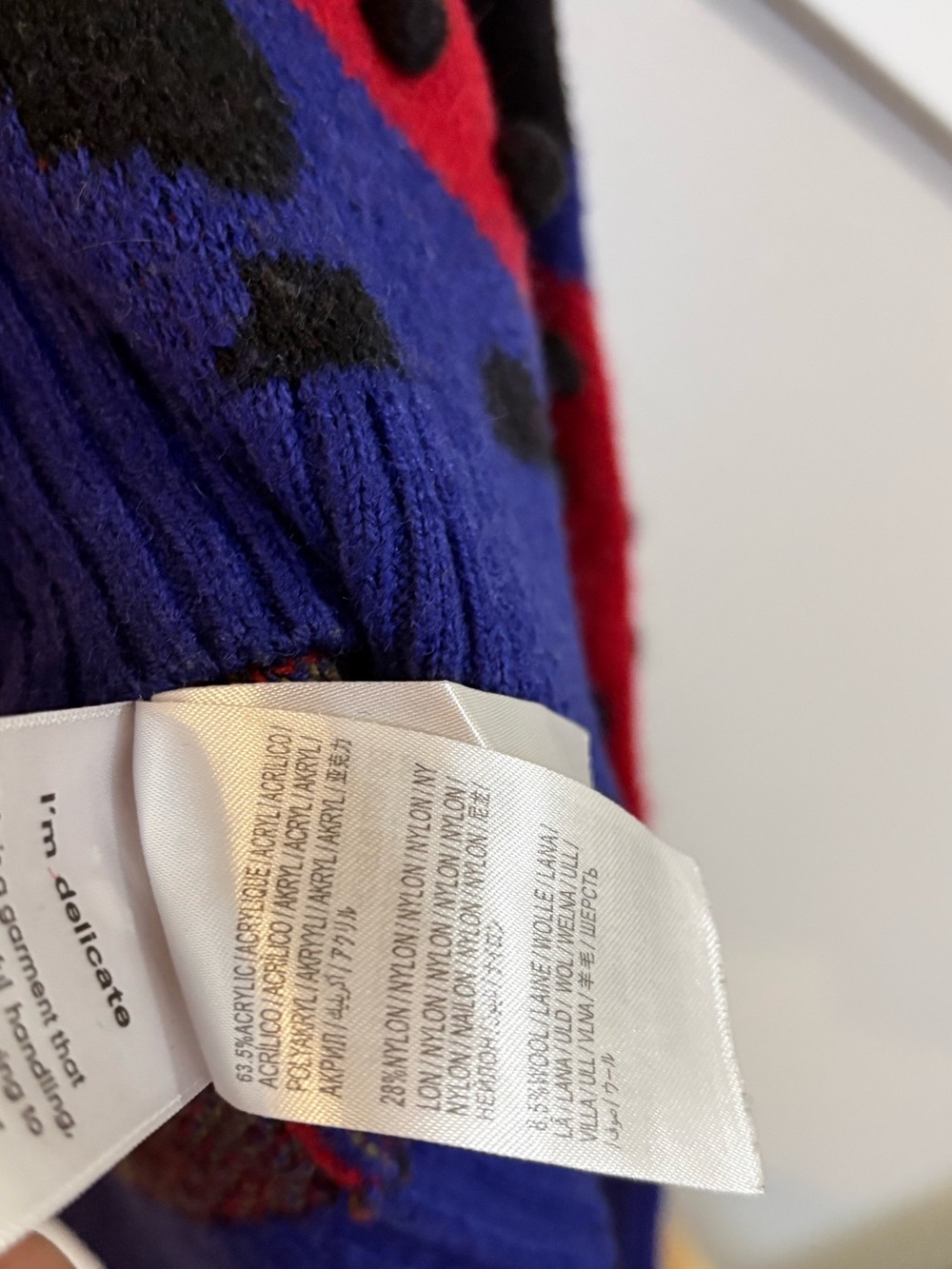 Farm Rio Blue Maxi Heartberry Sweater large - Picture 6 of 7